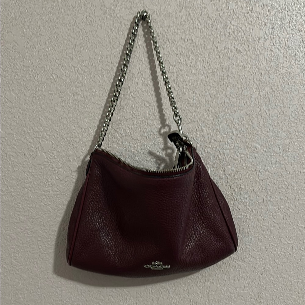 Elegant, Coach,  Burgundy Chain Shoulder Bag